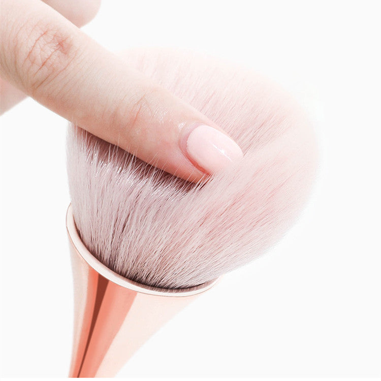 BEAUTY GAZED Rose Gold Soft Powder Blush Makeup Brush