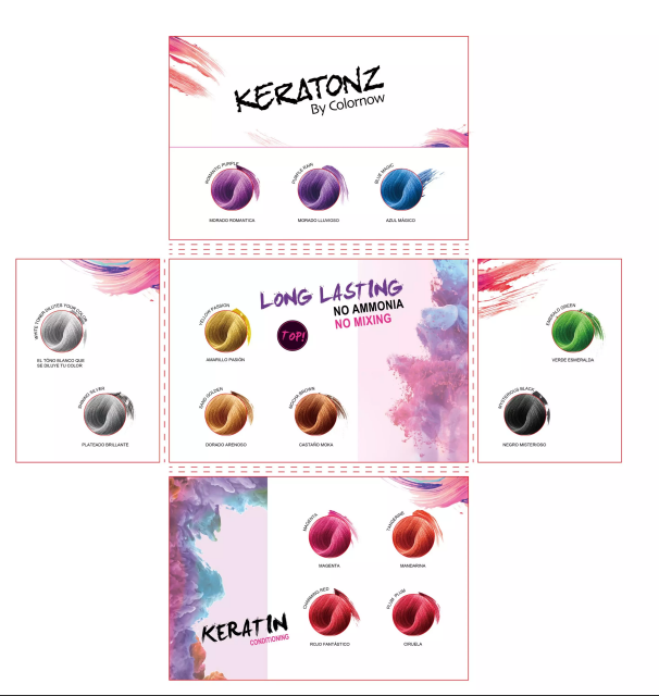 KERATONZ Colour Chart