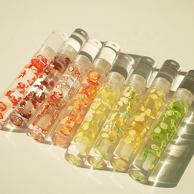 LIYALAN Fruit Clear Lip Gloss 8 Pack