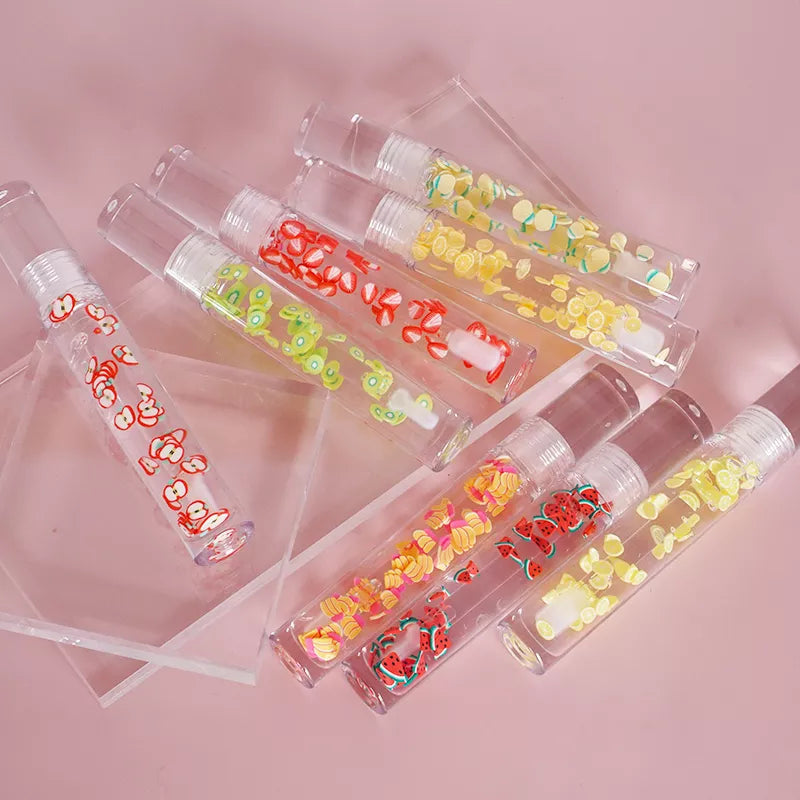LIYALAN Fruit Clear Lip Gloss 8 Pack