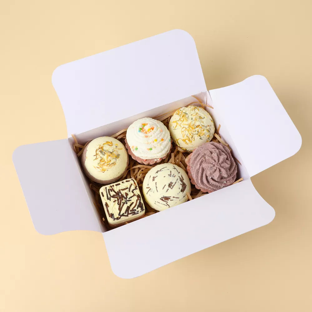 PRIMEBEAUTY Bath Bomb Cupcake Gift Set Chocolate