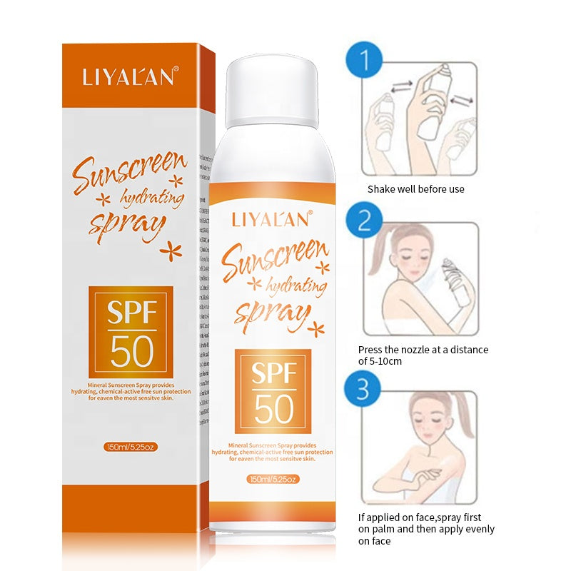 LIYALAN Sunscreen Spray SPF50