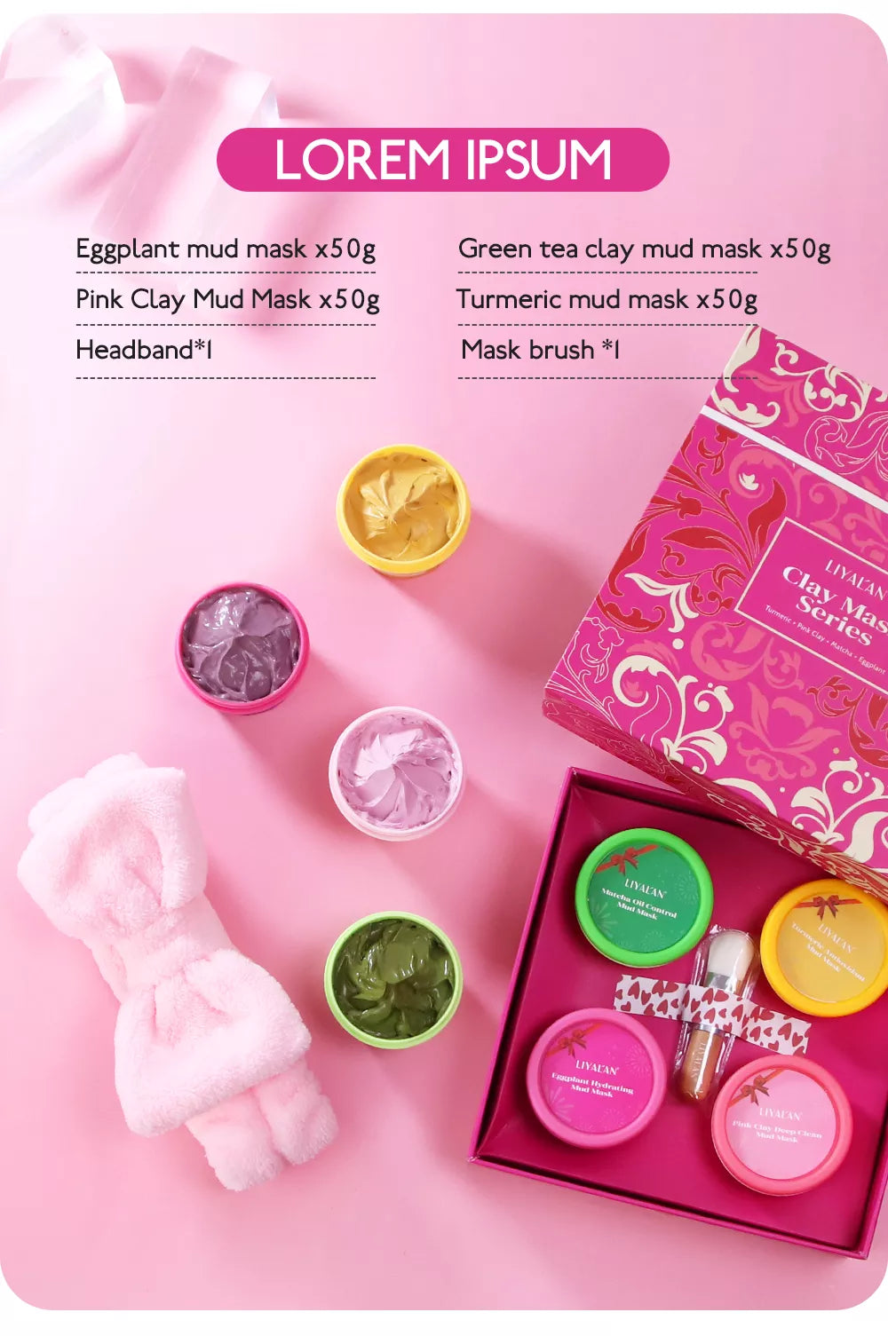 LIYALAN Clay Mask Set