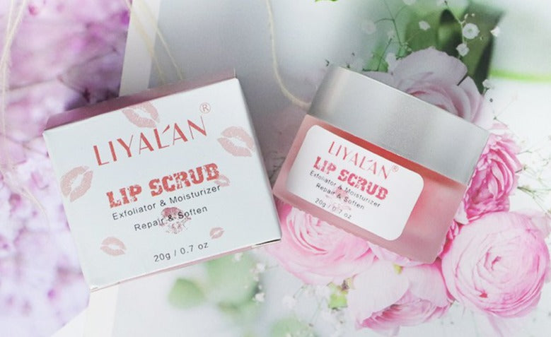 LIYALAN Pink Sugar Lip Scrub