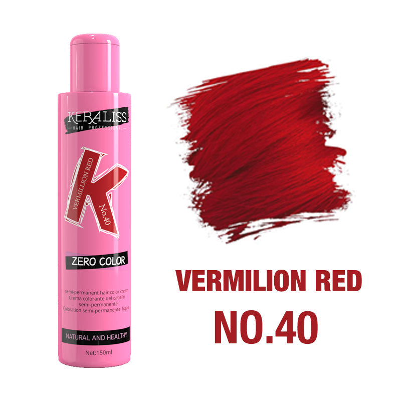 CRAZY COLOR Semi Permanent Vermilion Red #040