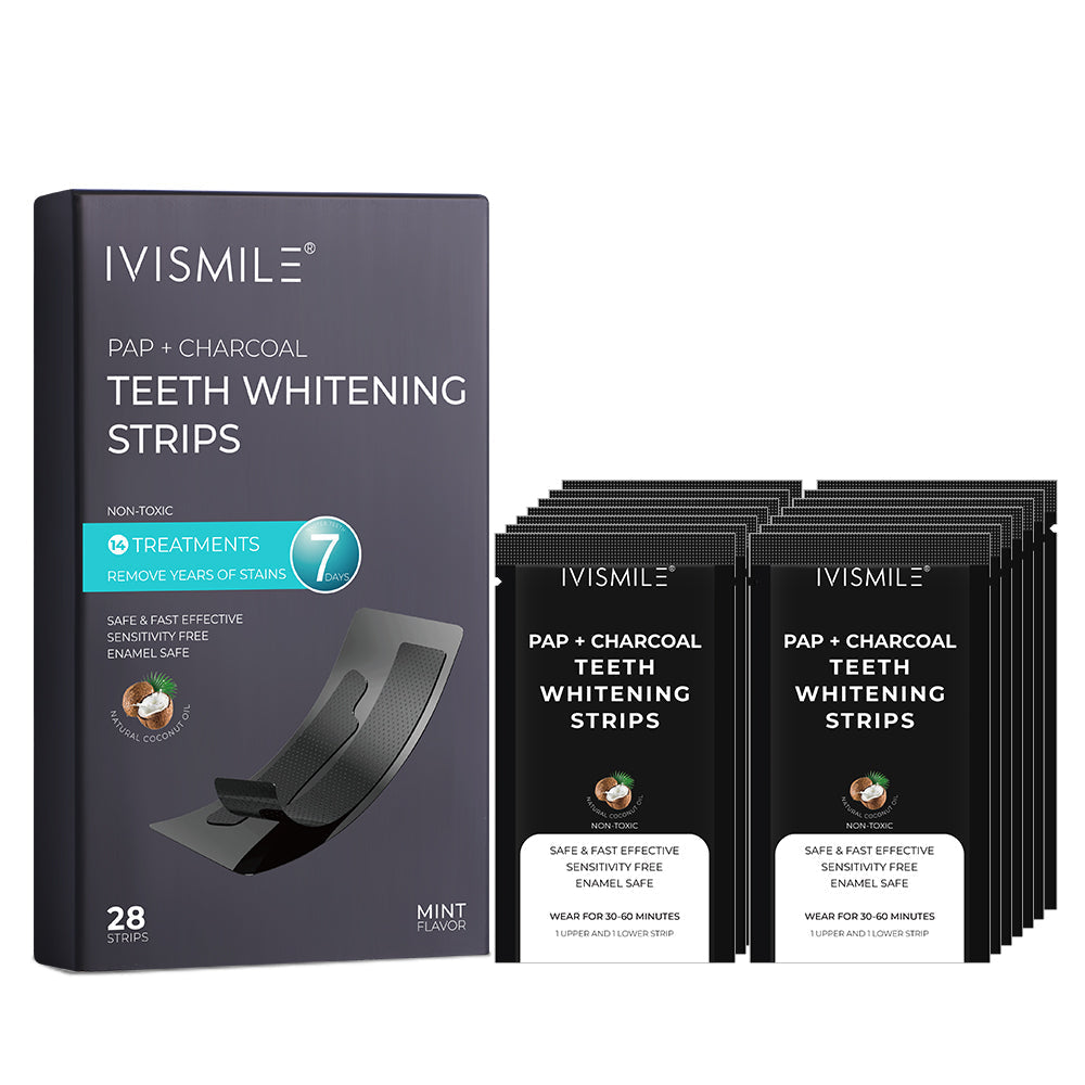 IVISMILE PAP+ Charcoal Teeth Whitening Strips