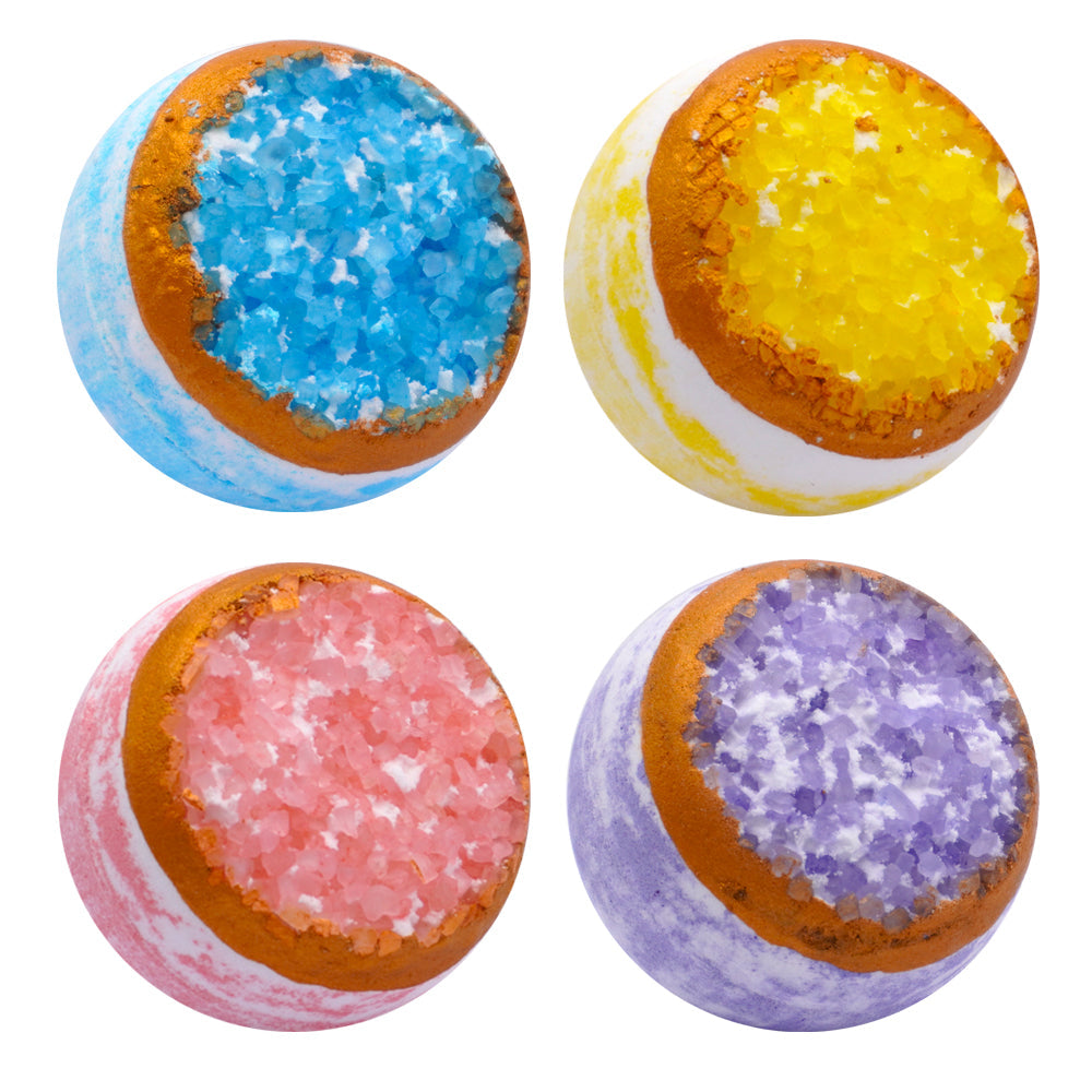 PRIMEBEAUTY Crystal Quartz Bath Bomb Set