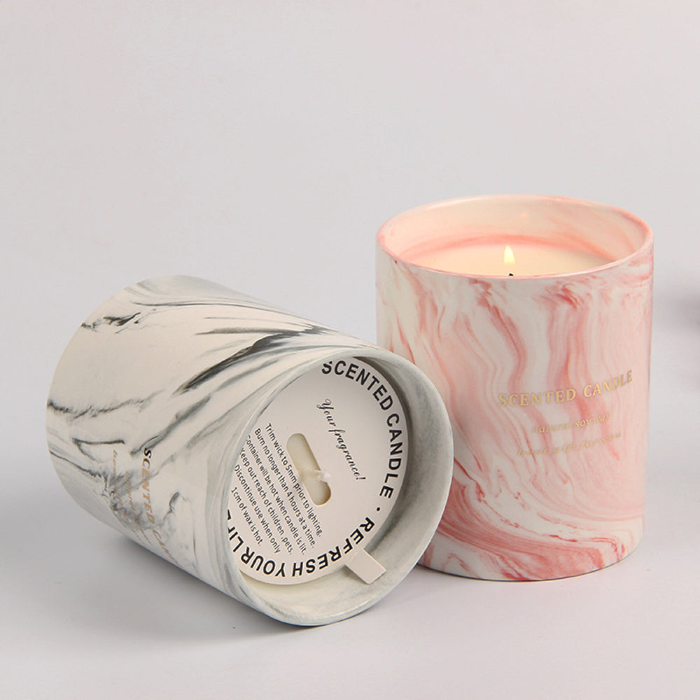 PRIMEBEAUTY Marble Decor Candles