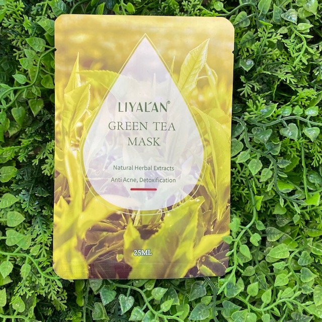 LIYALAN Green Tea Facial Mask (Anti Acne/Detoxification)