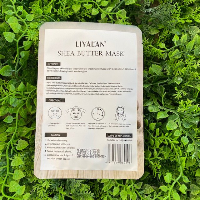 LIYALAN Shea Butter Facial Mask (Moisturizing/Brightening)