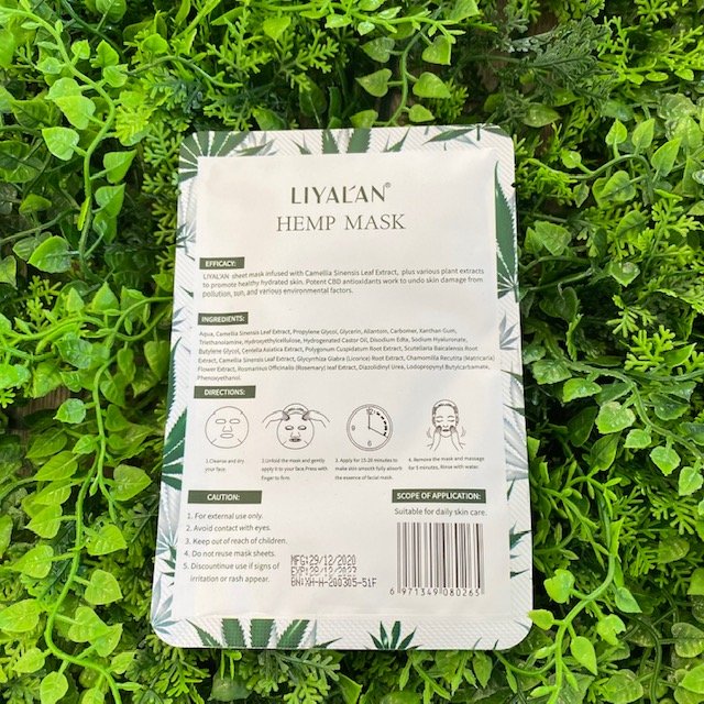 LIYALAN Hemp Facial Mask (Relax/Renew)