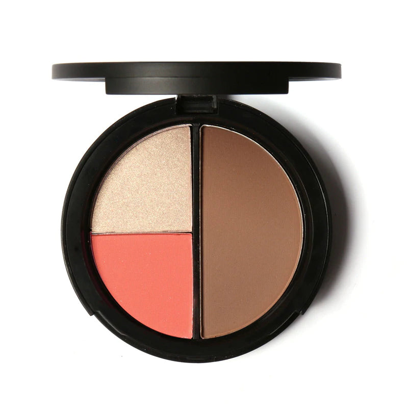 FOCALLURE Face® Blush, Highlight & Contour Trio Palettes #02