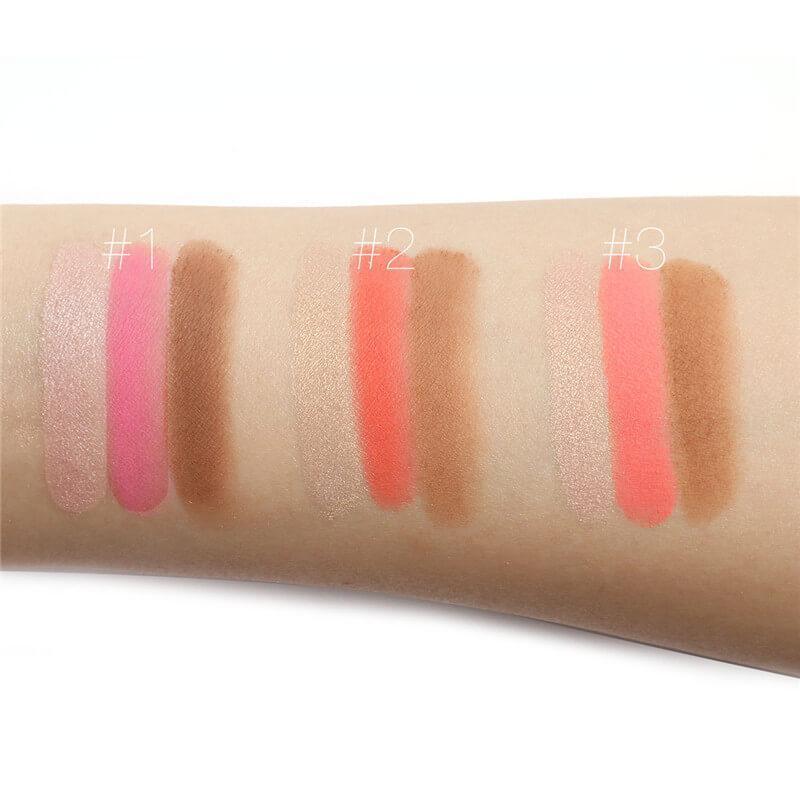 FOCALLURE Face® Blush, Highlight & Contour Trio Palettes #03