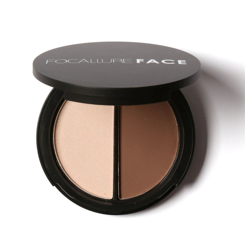 FOCALLURE Face® Contour and Highlighter Duo #02 Natural Shimmer