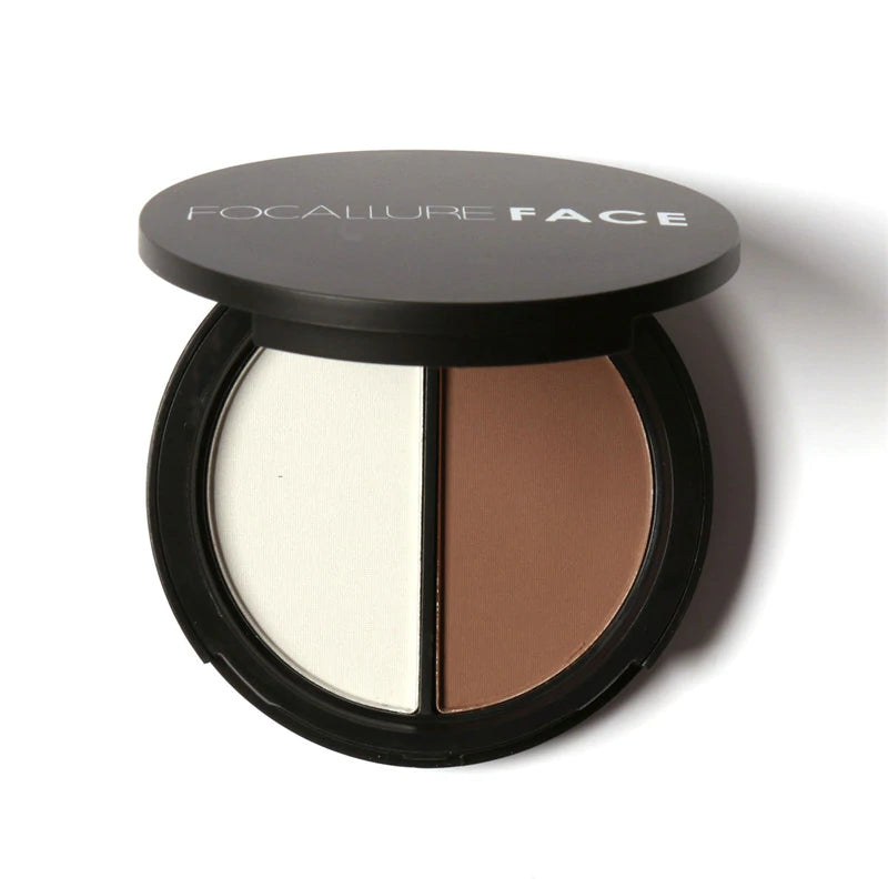 FOCALLURE Face® Contour and Highlighter Duos #03 Silver