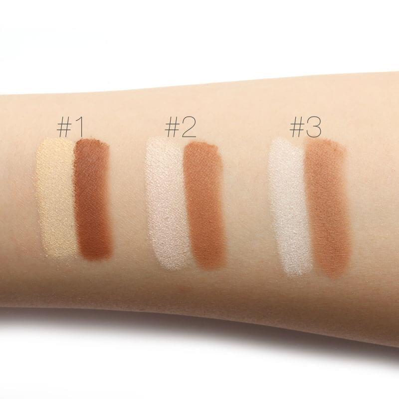 FOCALLURE Face® Contour and Highlighter Duo #02 Natural Shimmer