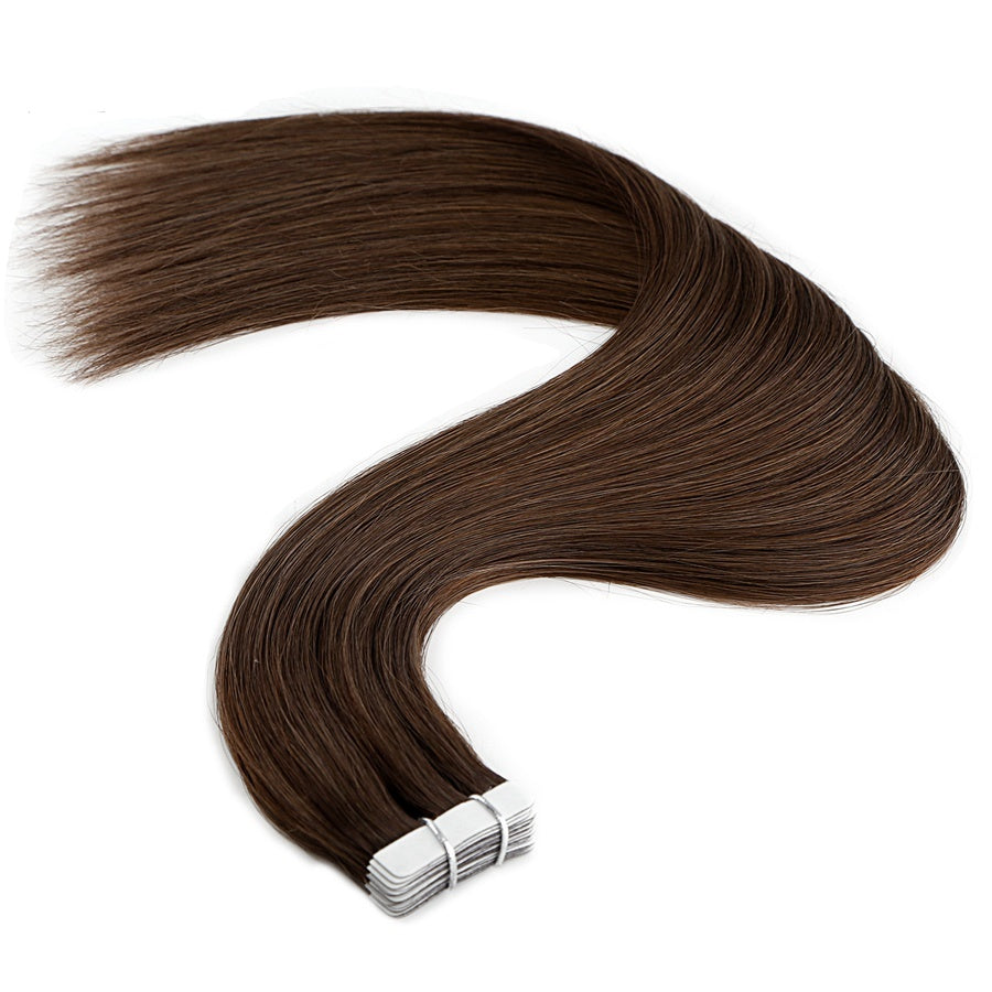 LITE Tape Extensions #6 Light Chestnut Brown (50 Grams)