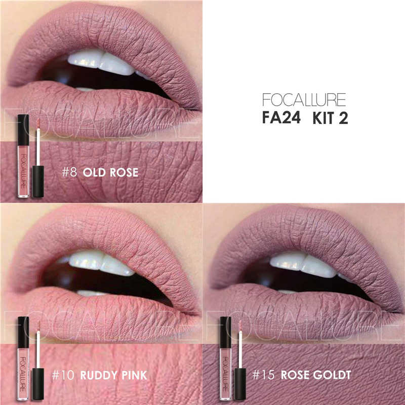 FOCALLURE Ultra Matte Liquid Lipstick kit (3 OPTIONS)