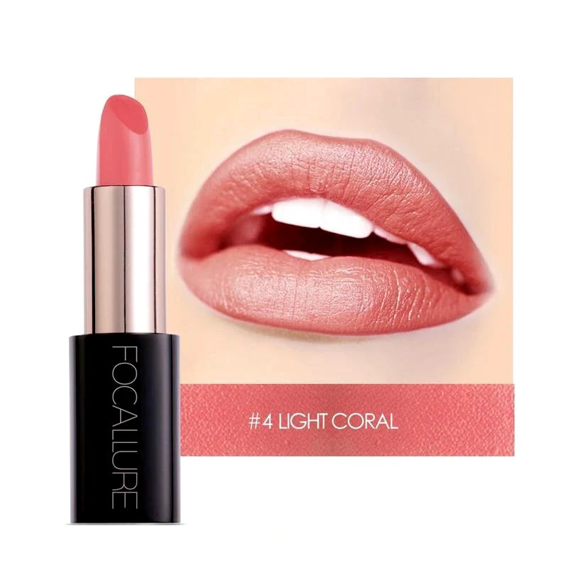 FOCALLURE Lacquer Lipstick #04 LIGHT CORAL