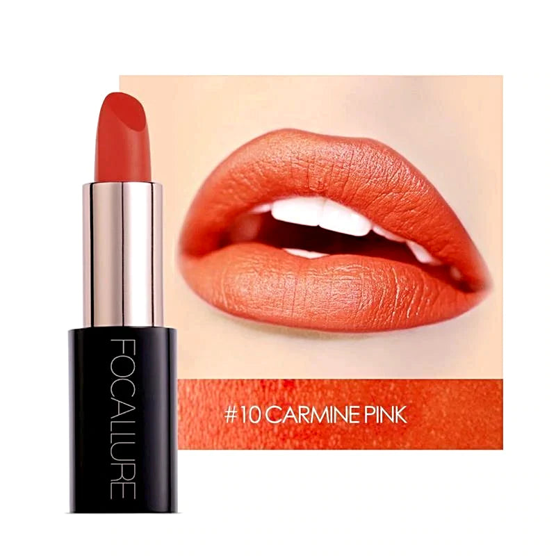 FOCALLURE Lacquer Lipstick #10 CARMINE PINK