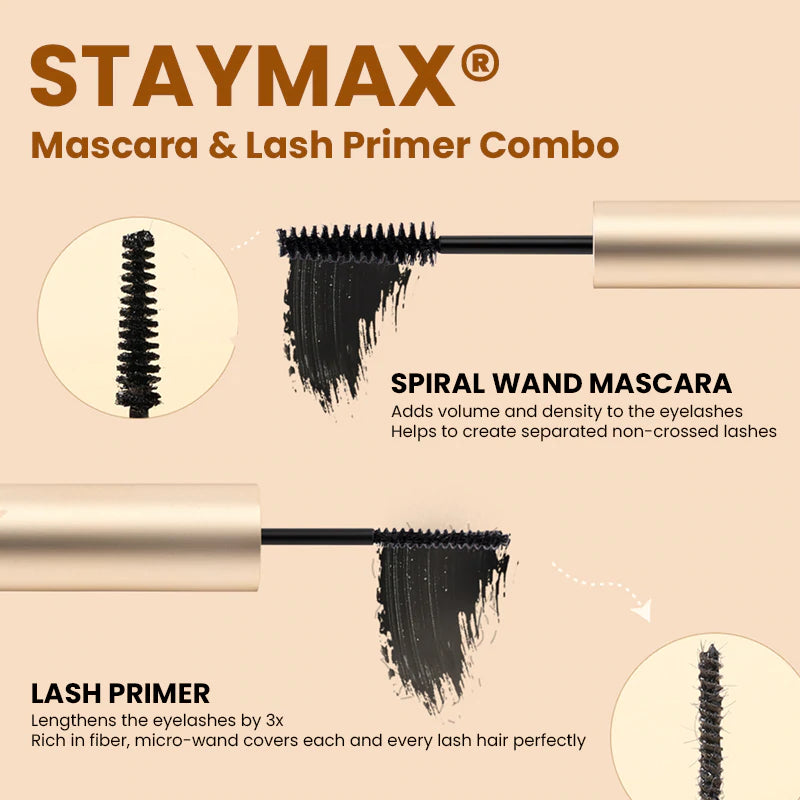 FOCALLURE Staymax Mascara & Lash Primer Combo