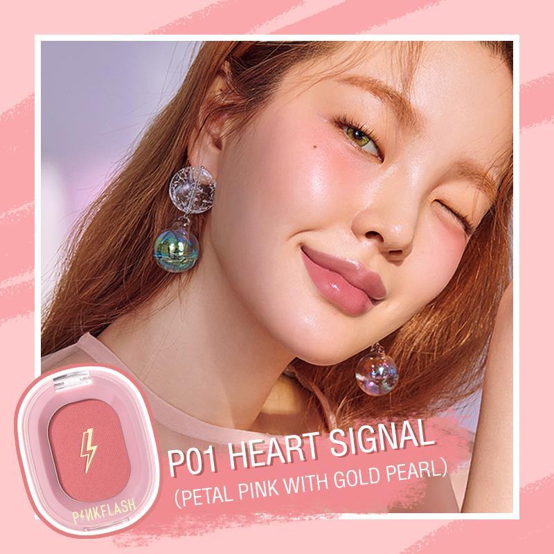 PINK FLASH Chic Cheeks® Blush Single #P01 HEART SIGNAL