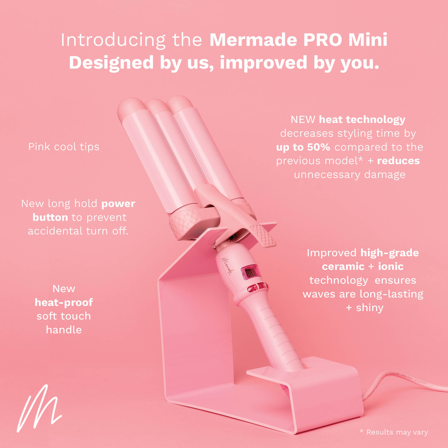 MERMADE PRO MINI WAVER - PINK 25MM
