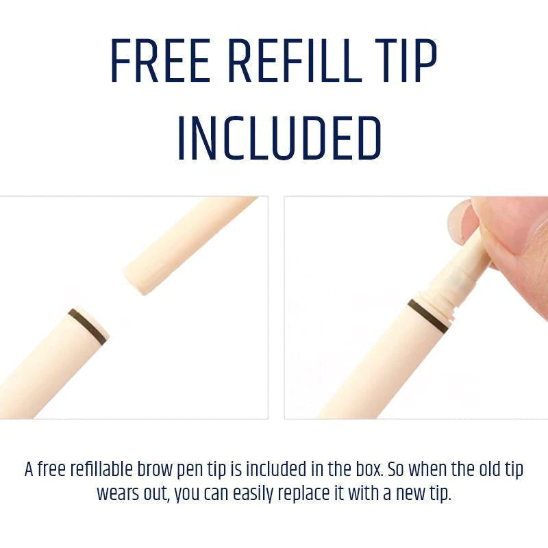 FOCALLURE Artist Superfine Round Tip Auto Brow Pen #4 Toupe