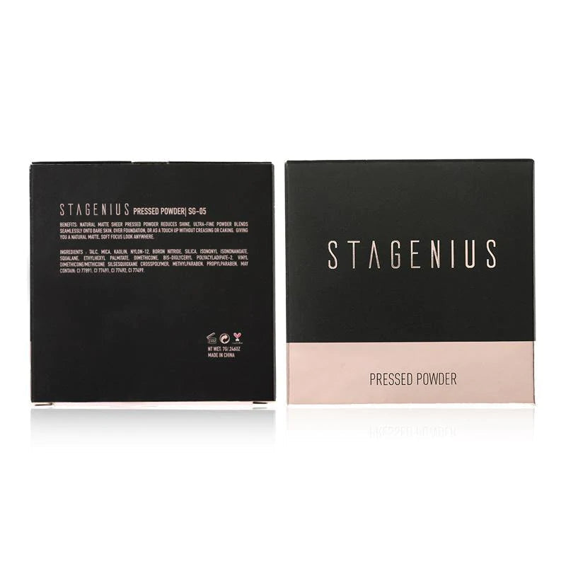 STAGENIUS Pressed Face Powder #05 TOASTED ALMOND