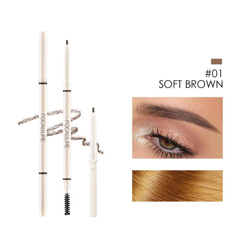 FOCALLURE Artist Superfine Round Tip Auto Brow Pen #4 Toupe