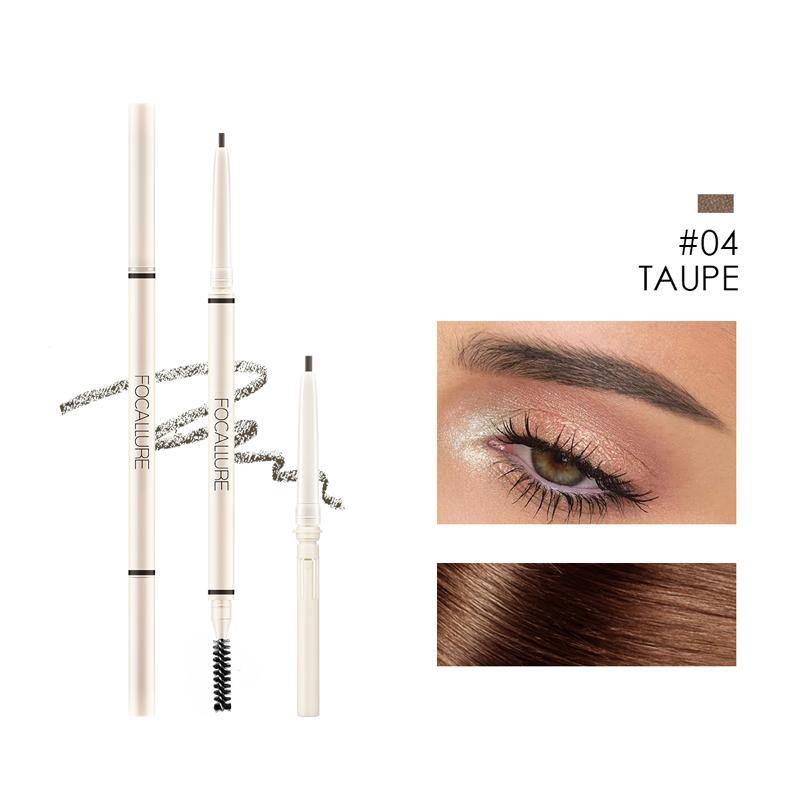 FOCALLURE Artist Superfine Round Tip Auto Brow Pen #3 Cool Grey