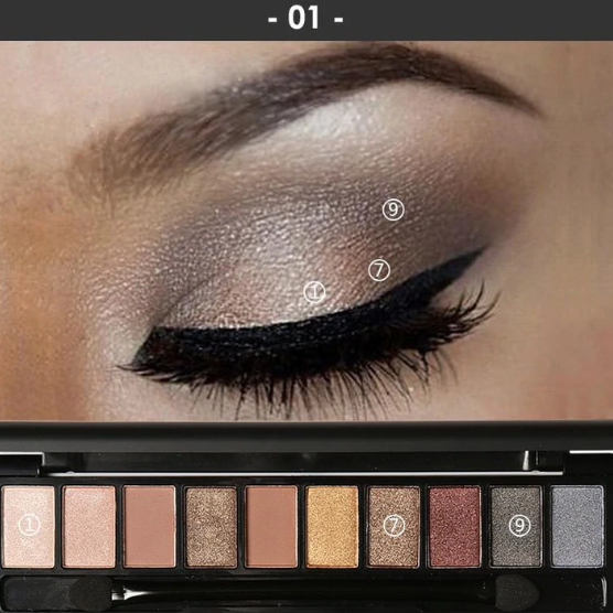 FOCALLURE 10 Pan Eyeshadow Palette