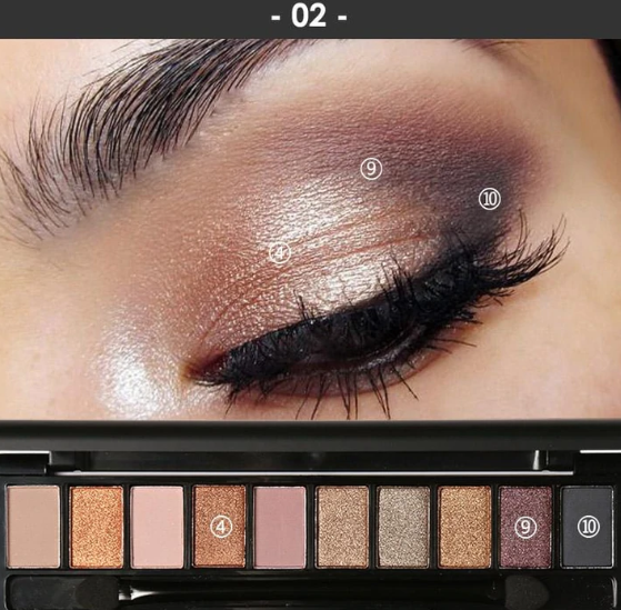 FOCALLURE 10 Pan Eyeshadow Palette