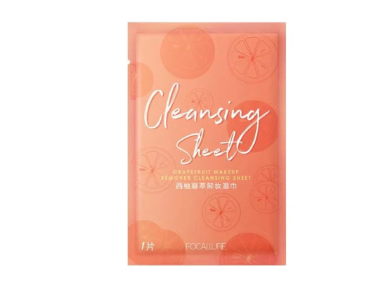 FOCALLURE Grapefruit Makeup Remover Cleansing Sheet
