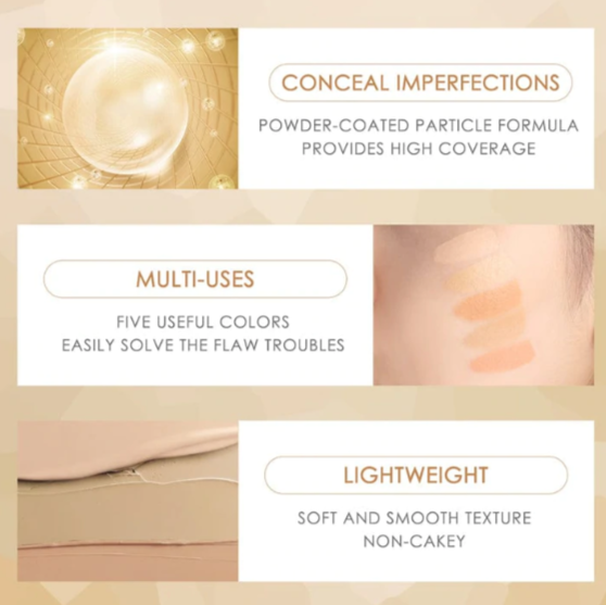 FOCALLURE 5 in 1 Concealer Palette