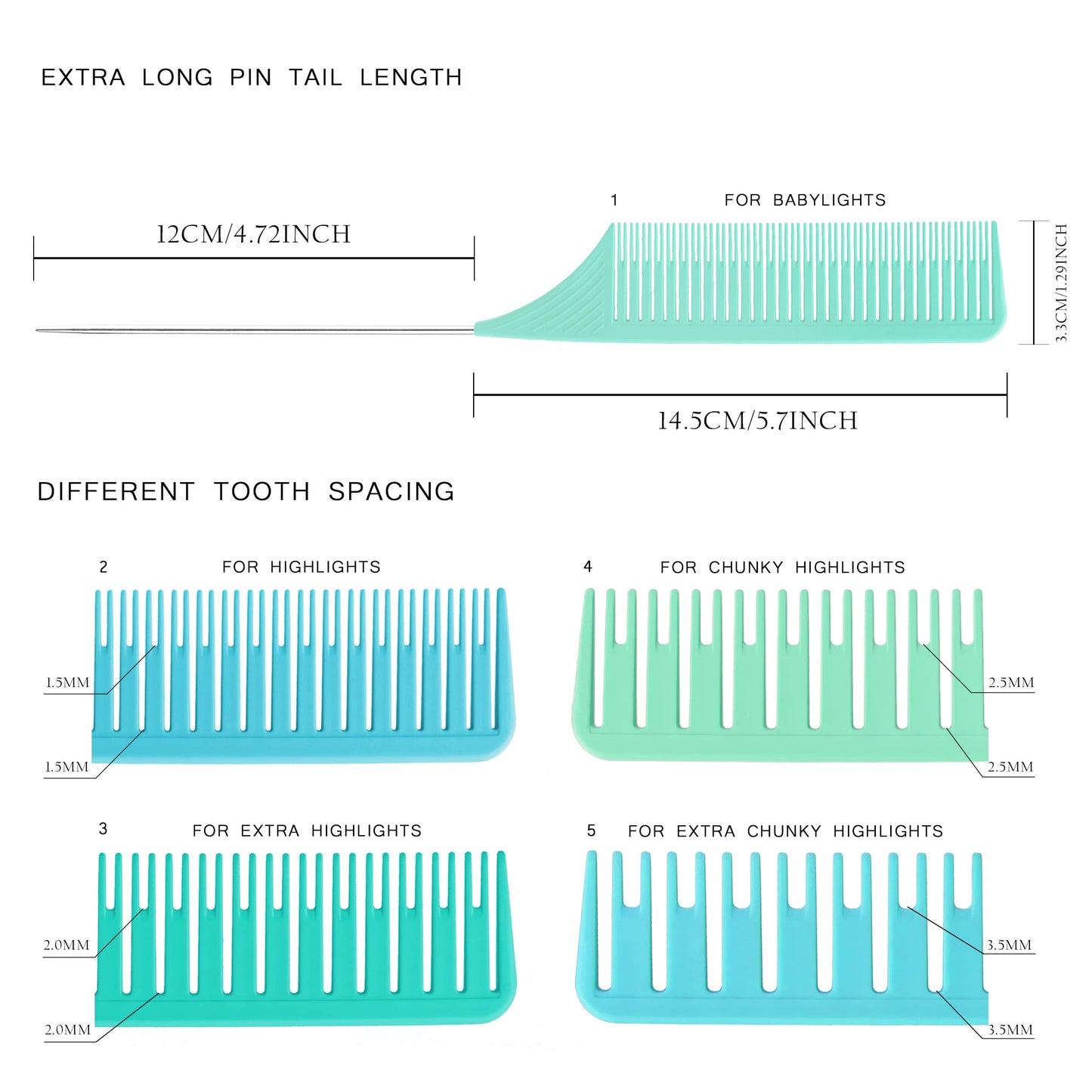 VELLEN HAIR Highlighting Comb - Single Pack