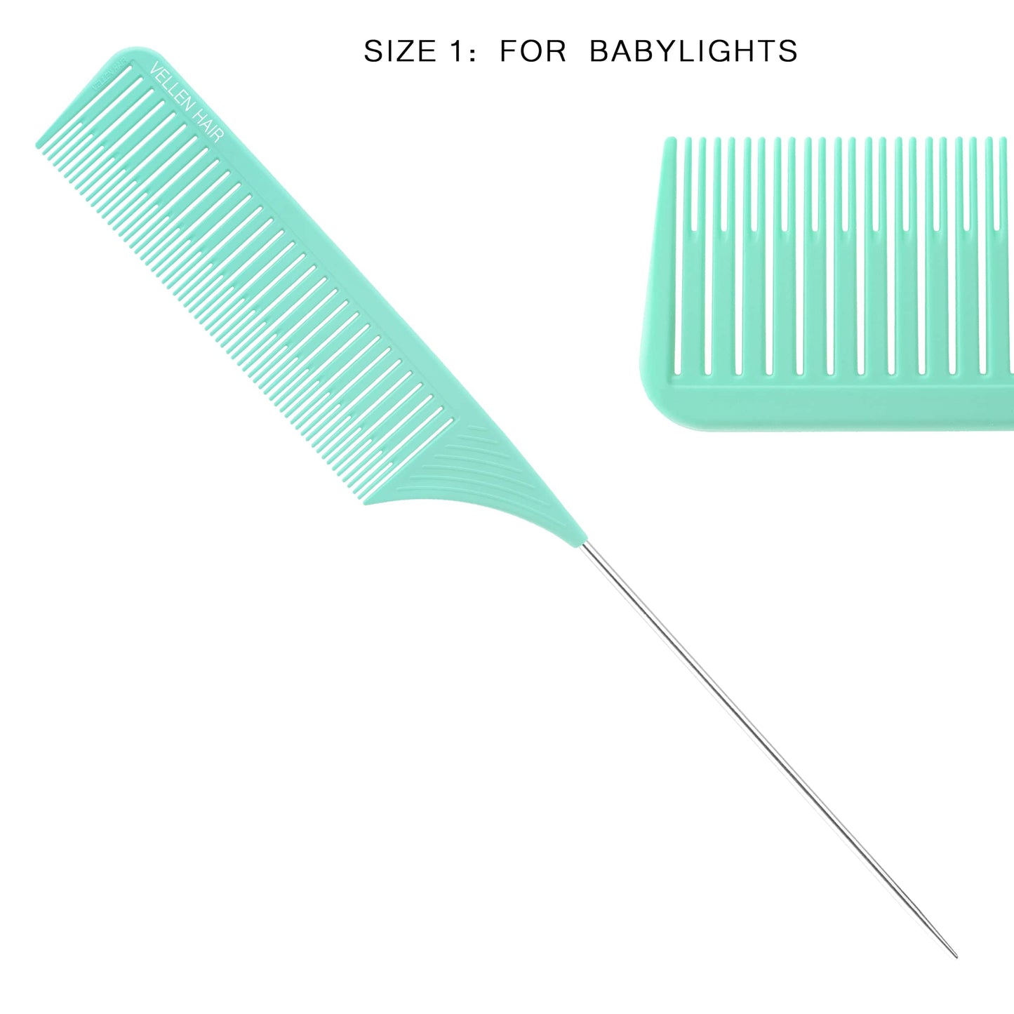 VELLEN HAIR Highlighting Comb Set - 3 Pack Blue