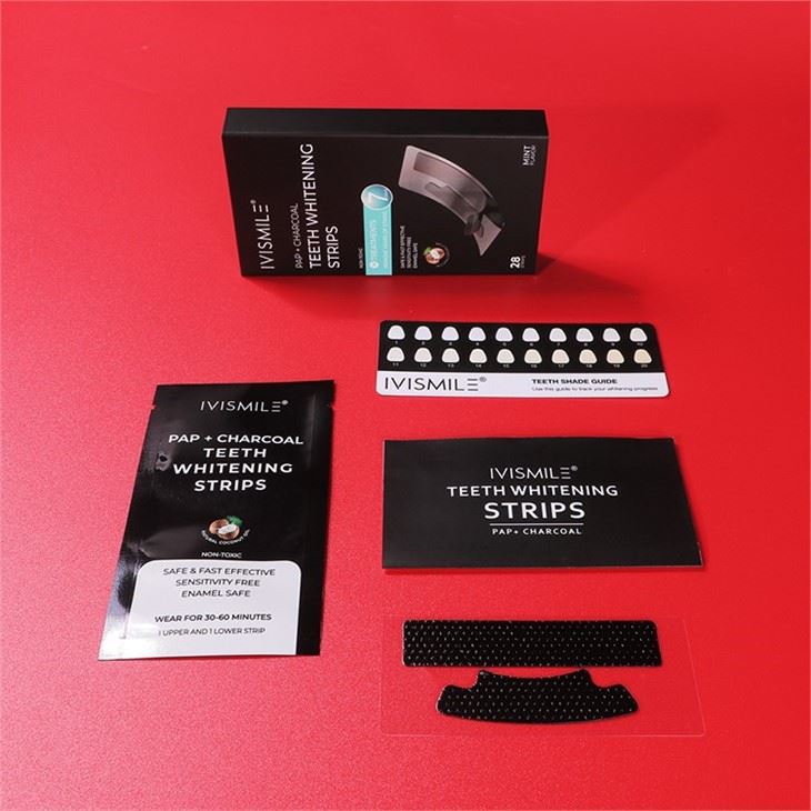 IVISMILE PAP+ Charcoal Teeth Whitening Strips