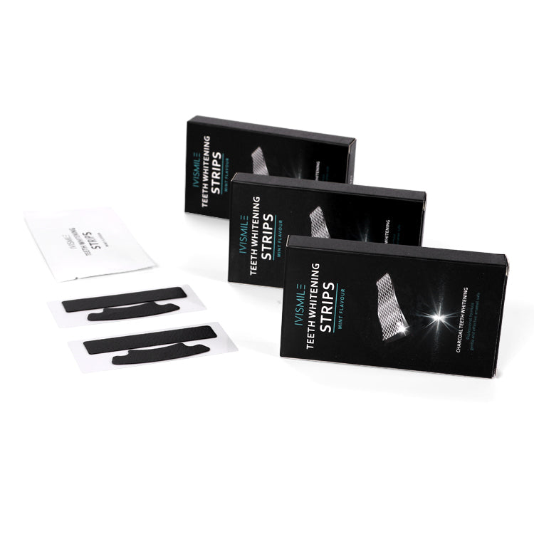IVISMILE Charcoal Teeth Whitening Strips (14 Pack)