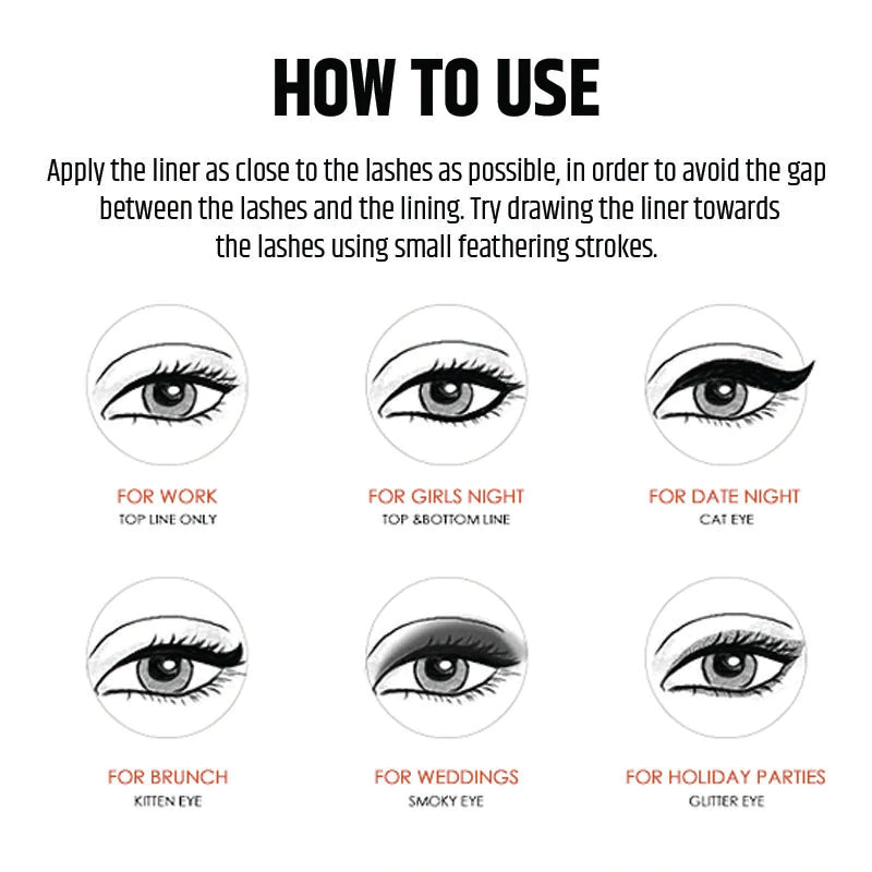 FOCALLURE Lasting Gel Eyeliner Pencil #01 Black
