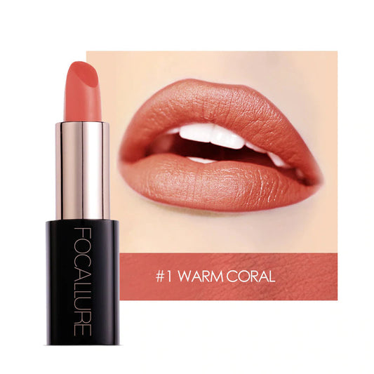 FOCALLURE Lacquer Lipstick #01 WARM CORAL