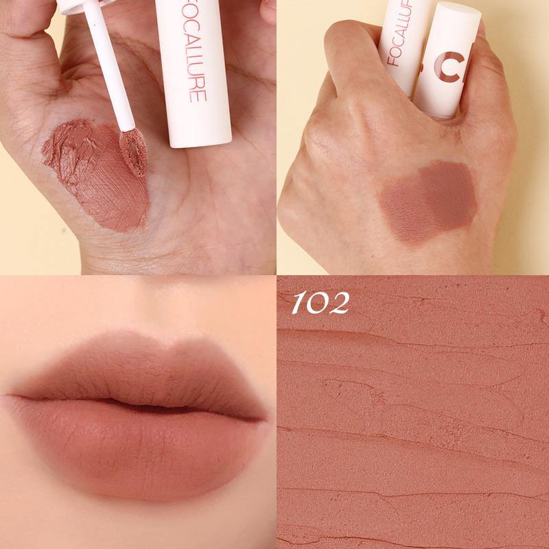 FOCALLURE Velvet Matte Lip Clay #102