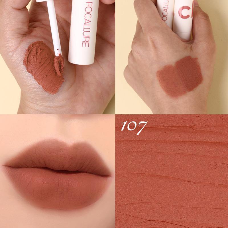 FOCALLURE Velvet Matte Lip Clay #107