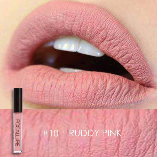 FOCALLURE Ultra Chic Lips Matte Lipstick #10 RUDDY PINK