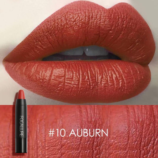 FOCLLURE Matte Lip Crayon #10 AUBURN