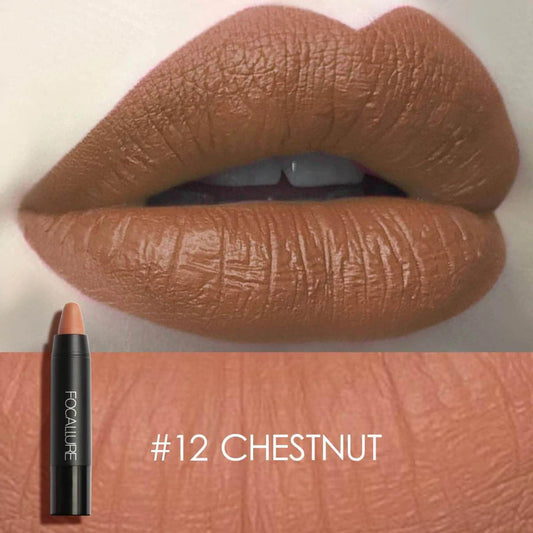 FOCLLURE Matte Lip Crayon #12 CHESTNUT
