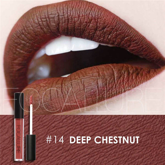 FOCALLURE Ultra Chic Lips Matte Lipstick #14 DEEP CHESTNUT
