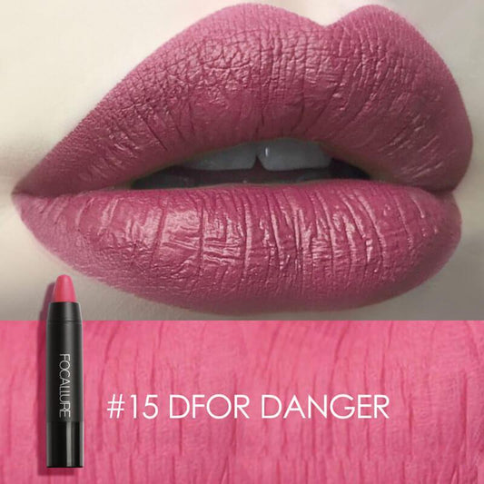 FOCLLURE Matte Lip Crayon #15 D FOR DANGER