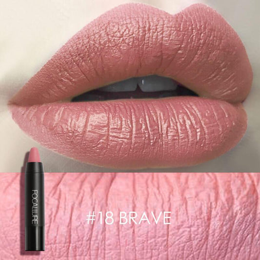 FOCLLURE Matte Lip Crayon #18 BRAVE