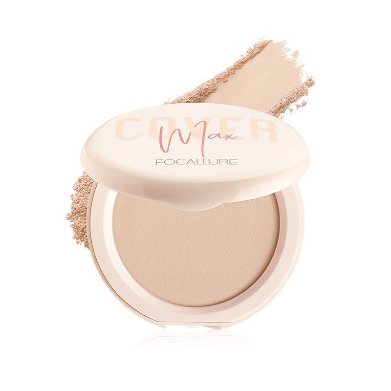 FOCALLURE Covermax® Dual-Purpose Pressed Powders #01 LIGHT BEIGE